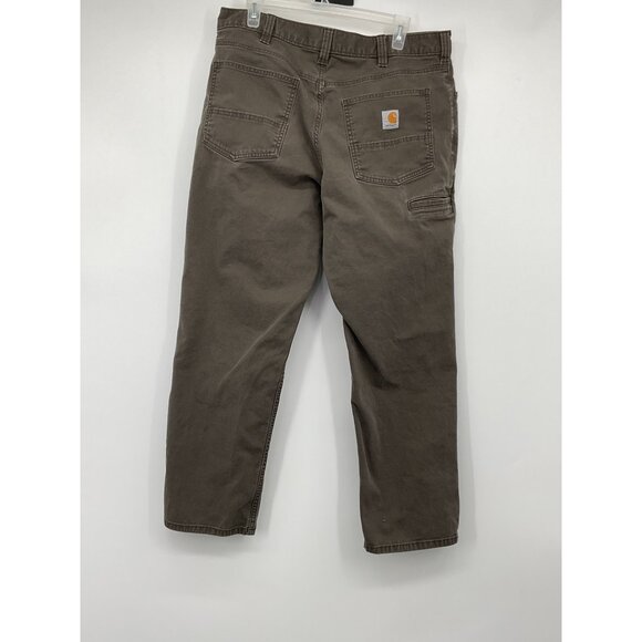 Carhartt Mens Relaxed Fit Brown Pants Size 36x30 - Picture 4 of 8